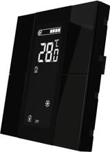 Interra iSwitch+ Raumsteuergerät, KNX, Wandmontage, 4 Tasten, LCD-Display, Kunststoff, schwarz (ITR340-1401)