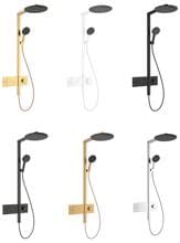 hansgrohe Raindance Alive S Duschsystem 300 1 Strahlart wassersparend mit ShowerSelect Comfort, Metall, 7 l/min, 300 mm