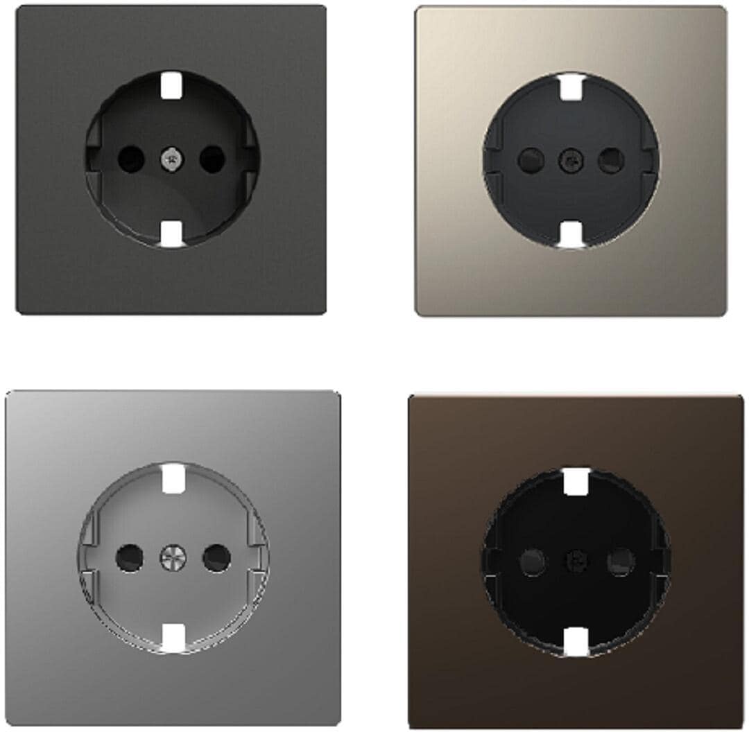 Merten Zentralplatte für SCHUKO-Steckdosen-Einsatz, System Design ...