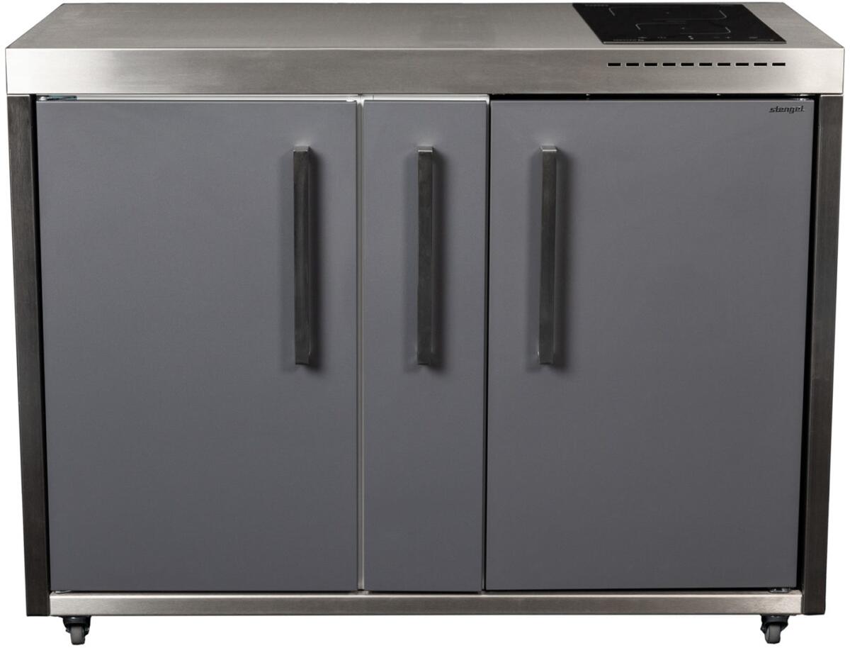 Stengel MO 120 A Miniküche Outdoor, Induktionskochfeld rechts, schiefergrau (2212000237015)