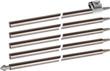 Dehn D18014 5XTE D20 1XAK 8.10 1XSSP Tiefenerder Set, zusammmensetztbar, mit abgesetztem Rändelzapfen und Bohrung, D= 20mm (D18 014)