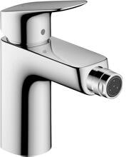 hansgrohe Logis Einhebel-Bidetmischer 100 mit Zugstangen-Ablaufgarnitur, Messing, 7,2 l/min, Chrom (71200000)