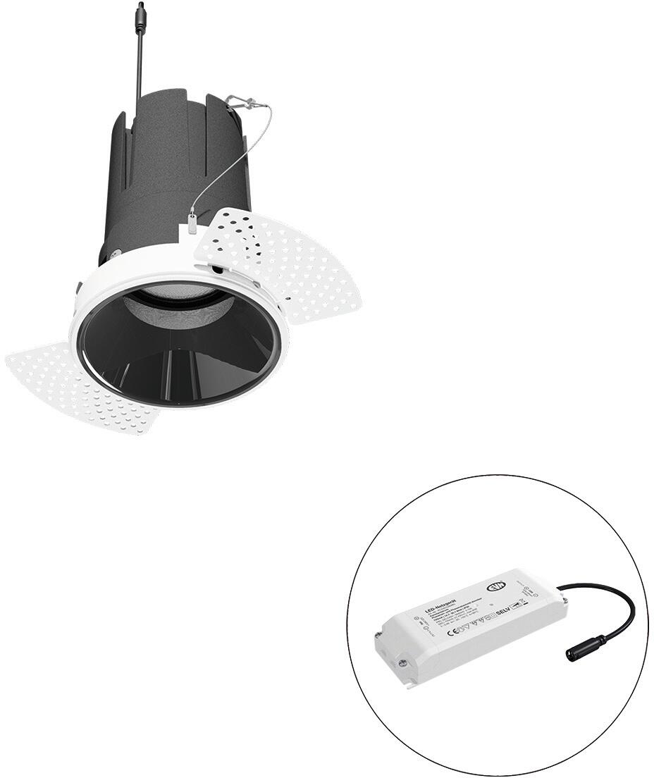 EVN SELECTO LED Deckeneinbau, rund, drehbar, IP20, 220-240V/AC, 25W, 3000K, 2917lm, inkl. Netzgerät, Phase, Reflektor schwarz/hochglänzend, 54.266,00c