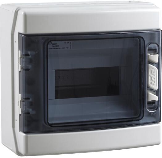 EKONT FV-AP-8-IP65 Kleinverteiler, Aufputz, Feuchtraum, 1x8 Teilungseinheiten, IP65 (718.034)