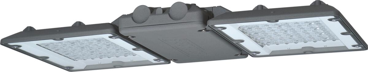 Schuch 330200002 LED-Hallenleuchte, DUEVO, 270W, 40400lm, 150lm/W, SKI, IP65, breitstrahlend, grau