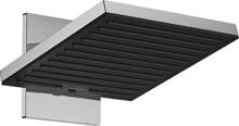 hansgrohe Pulsify E Duschkopf 260 2 Strahlarten wassersparend mit Wandanschluss, Kunststoff, 8 l/min, 260 x 260 mm, Chrom (24351000)