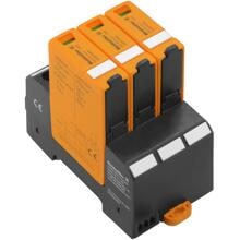 Weidmüller VPU PV I+II 3 1000 Blitz- und Überspannungsableiter, 1000 V DC, 3 TE, schwarz/orange (2530610000)