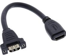 InLine HDMI Adapterkabel zum Einbau, HDMI A Buchse/Buchse, vergoldete Kontakte (17600R)