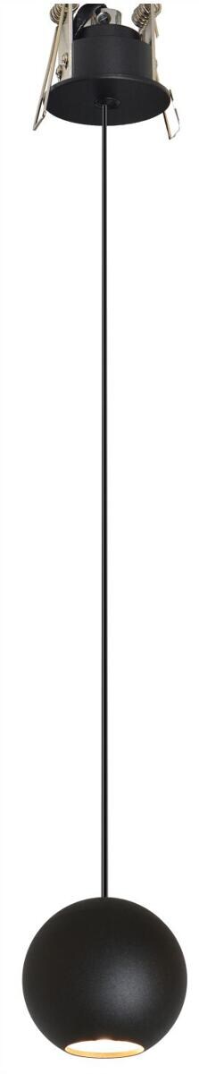 Beneito Faure BORA LED-Pendelleuchte, Einbau, 8,5W 240V 36° 2.700K 530Lm, schwarz
