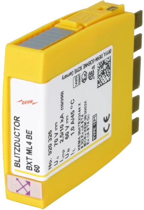 Dehn BXT ML4 BE 60 Kombiableiter-Modul für 4 Einzeladern BLITZDUCTOR XT mit LifeCheck (920326)