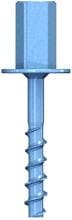 PROTEC.class PBSSIG 6,0x55 Betonschraube, Innengewinde, Stahl, verzinkt blau, 50 Stück
