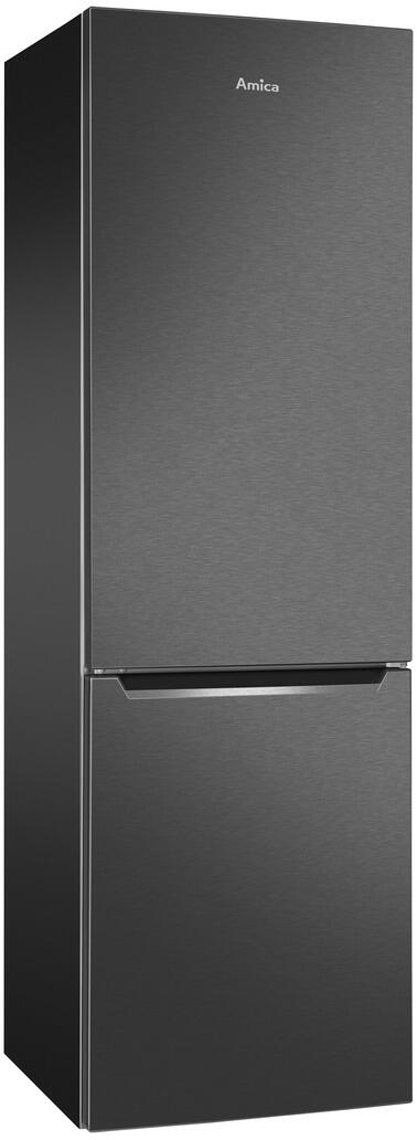 Amica KGCL 387 150 S Stand Kühl-Gefrierkombination, 54 cm breit, 262 L, Automatische Abtauung, FrostControl, Superkühlen, VitControl, Edelstahl dunkel
