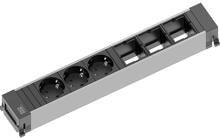 Bachmann POWER FRAME Steckdosenleiste 3xSchuko, 0,2m, schwarz (916.007)
