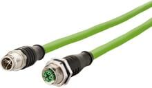 METZ CONNECT M12 Industrial Ethernet Leitung, X-kodiert, 10m, M12 Stecker gerade - M12 Buchse gerade, PUR (142M2X12100)