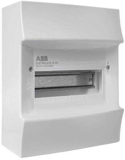 STRIEBEL & JOHN M41W108N1 Stromkreisverteiler, Baureihe Mistral 41, 1-reihig, IP40 (1SLM004100S3302)