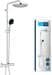 GROHE Vitalio Start System 250 Duschsystem, Quickfix, mit Thermostatbatterie, Wandmontage, chrom (26677001)