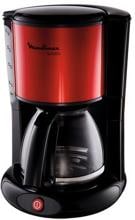 Moulinex Subito FG360 Filterkaffeemaschine, 1000W, 1,25l, 10-15 Tassen, Tropfstopp, weinrot