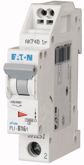 Eaton PLI-B16/1 LS-Schalter, 10kA, 16A, 1-polig, B-Charakter (101251)