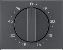 Berker 16357106 Zentralstück mit Regulierknopf für mechanische Zeitschaltuhr, K.1, anthrazit matt, lackiert