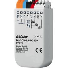 Eltako DL-3CH-8A-DC12+ 3-Kanal DALI LED-Dimmer für Leuchteneinbau und UP-Dose, 8A (33000017)