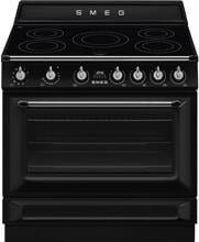 Smeg TR90IMBL Standherd mit Induktionskochfeld, 90 cm breit, 115 L, Metall lackiert