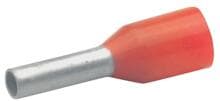 Klauke 1718 Aderendhülse, 1qmm, 8mm lang, rot
