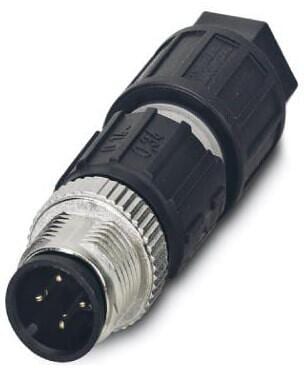 Phoenix Contact SACC-M12MS-4QO-0,34-M Sensor-/Aktor-Steckverbinder, 4-polig, M12, 125V, 4A, 3,5-6mm (1641691)