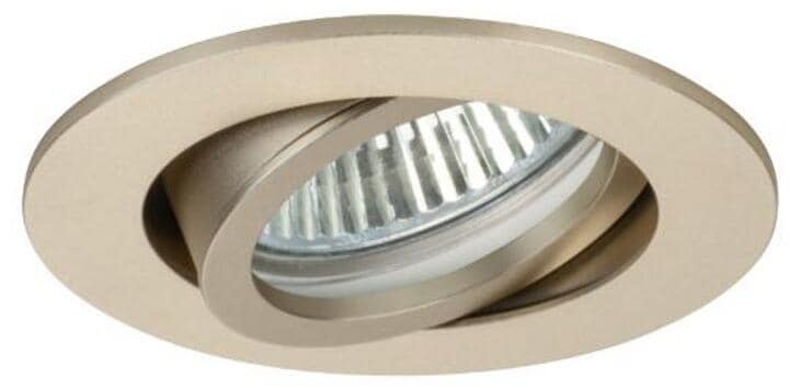 Brumberg TIRREL-R Einbaustrahler, GU10, max. 10W LED, rund, schwenkbar, Aluminium, champagner matt (36143630)