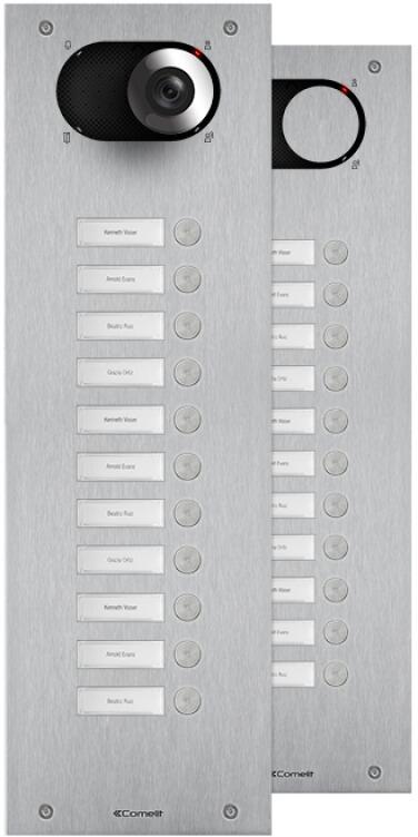 Comelit IX0111 Frontplatte Switch 11 Teilnehmer, 1-reihig, V4A, SB2, 475,5x150x2,5 mm
