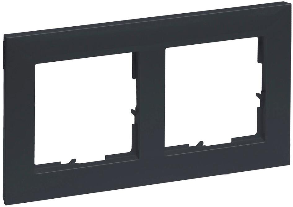 Legrand SEANO 2-fach Rahmen, 87 x 158 mm, anthrazit lackiert (765472)