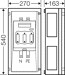 Hensel FP 4312 NH-Sicherungslasttrennschaltergehäuse (FP4312)