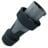 MENNEKES Stecker PowerTOP Xtra R, 125 A, 5 p, 50-500 V, Schraubkontakt, grau (13259)