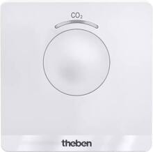 Theben AMUN 716 CO2 Monitor Mobiler CO2-Sensor Mobiler CO2-Sensor, Messung der Luftqualität, LED-Ampel, USB-Kabel und Standfuß enthalten (Wand oder Tisch), Schule, Kindergarten, Büroräume, Tagung, Versammlungsräume, Wohnräume 7169100