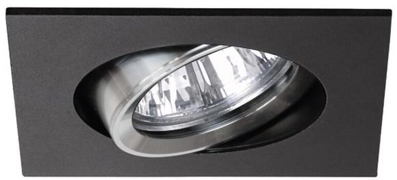 Brumberg JARRID-S Einbaustrahler, GU10, 10W, schwenkbar, quadratisch, schwarz (36188250)