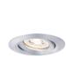 Paulmann LED Einbauleuchte Easy Dim Nova Mini Plus Coin Einzelleuchte schwenkbar rund 66mm 15° Coin 4,2W 300lm 230V dimmbar 2700K, alu (92974)