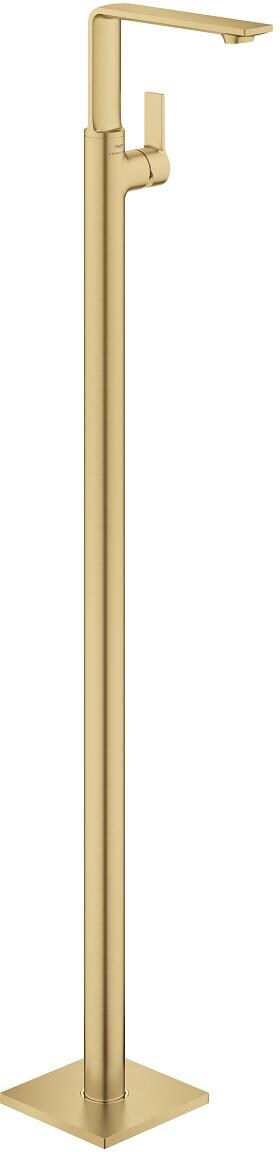 GROHE Allure Einhand-Waschtischbatterie, Bodenmontage, Fertigmontageset für 45 984, EcoJoy, cool sunrise gebürstet (23856GN1)