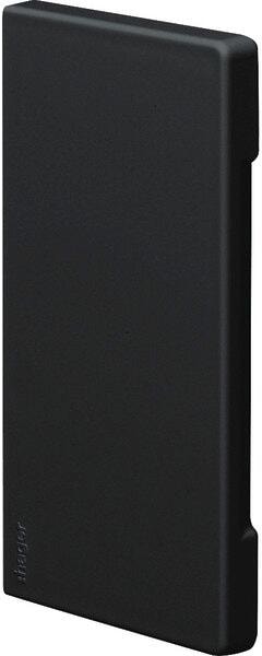 Hager BR6513069011 Endstück, halogenfrei, 68x130mm, graphitschwarz