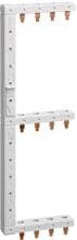 Hager KCF66xL Phasenschiene für FI-Schalter, vertikal, 3-polig + N, 63A, links, 125mm