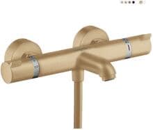 hansgrohe Ecostat Comfort Wannenthermostat Aufputz, Messing, 20 l/min, mit Rückflussverhinderer