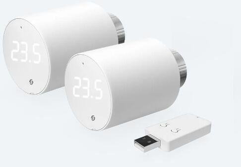 Shelly BLU TRV_2 Bluetooth-Heizkörperthermostat, weiß, 2 Stück (Shelly_B_TRV_2)