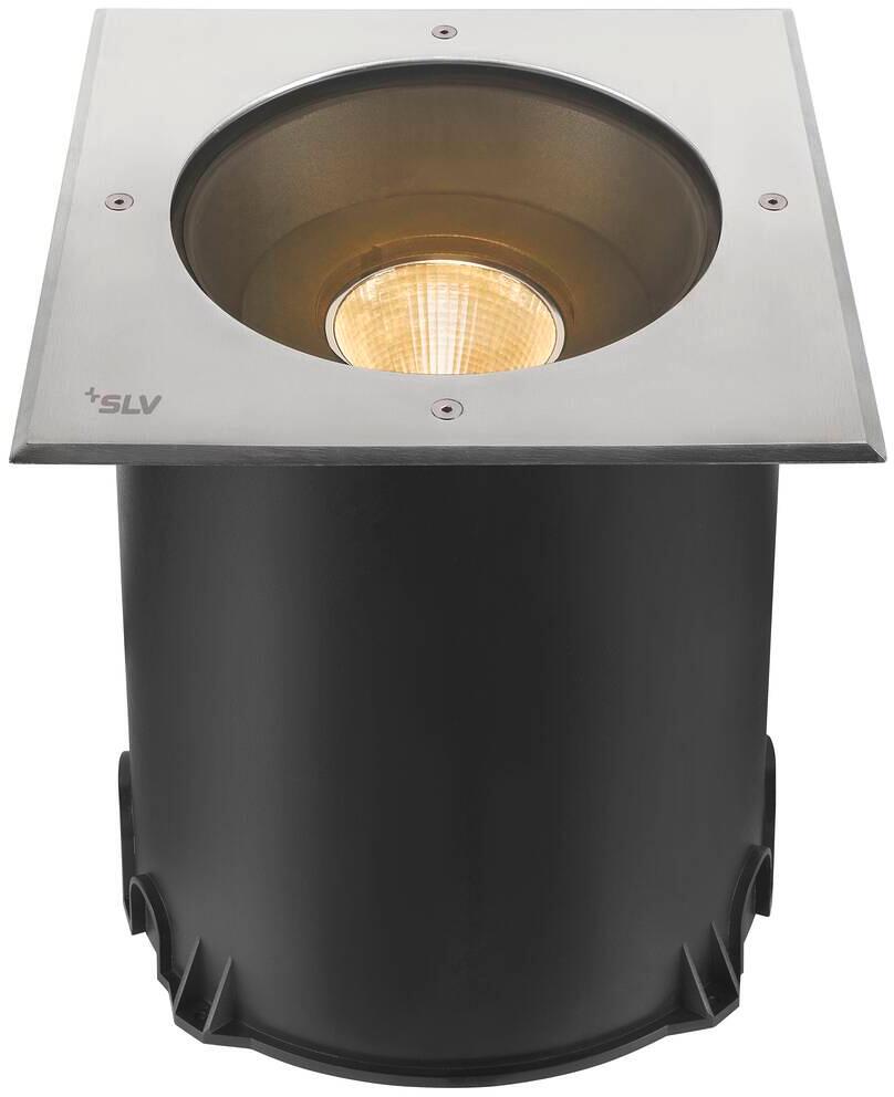 SLV DASAR 2.0 XL Outdoor Bodeneinbauleuchte, LED, eckig, 24°, 3000K, DALI, edelstahl (1007242)