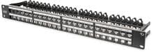 Assmann DN-91424 DIGITUS Modulares High Density Patch Panel, geschirmt, 48-Port, Keystone 1HE, Stahl, schwarz (DN-91424)