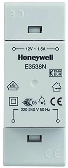 Honeywell Home E3538N Klingeltrafo VDE, 230V/1, 1,5A, 93x34x60 mm