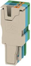 Weidmüller APG 2.5/3-BG-BL-GN Stecker, 2.5 mm², 800, 24 A, Polzahl: 3, dunkelbeige, blau, grün (1513820000)