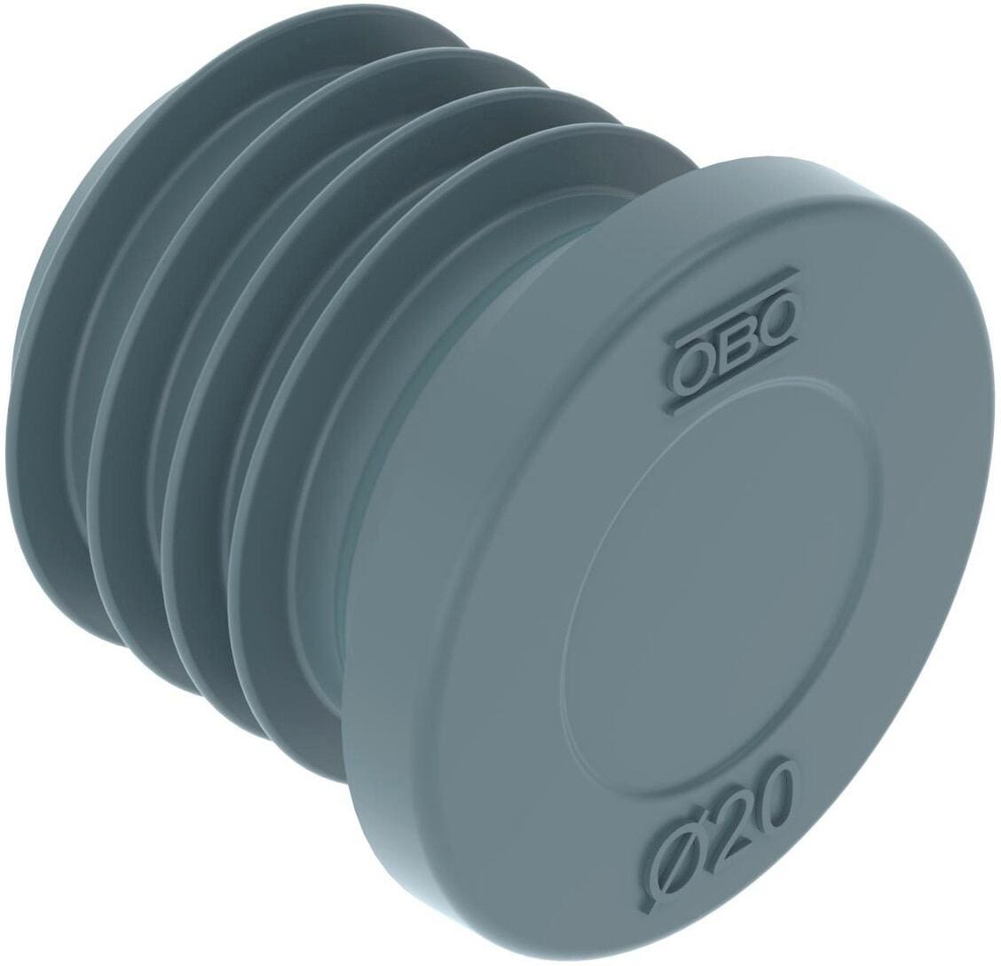 OBO Bettermann ZA 20-VS Verschlussstopfen für M20, Ø20, grau (2003737)