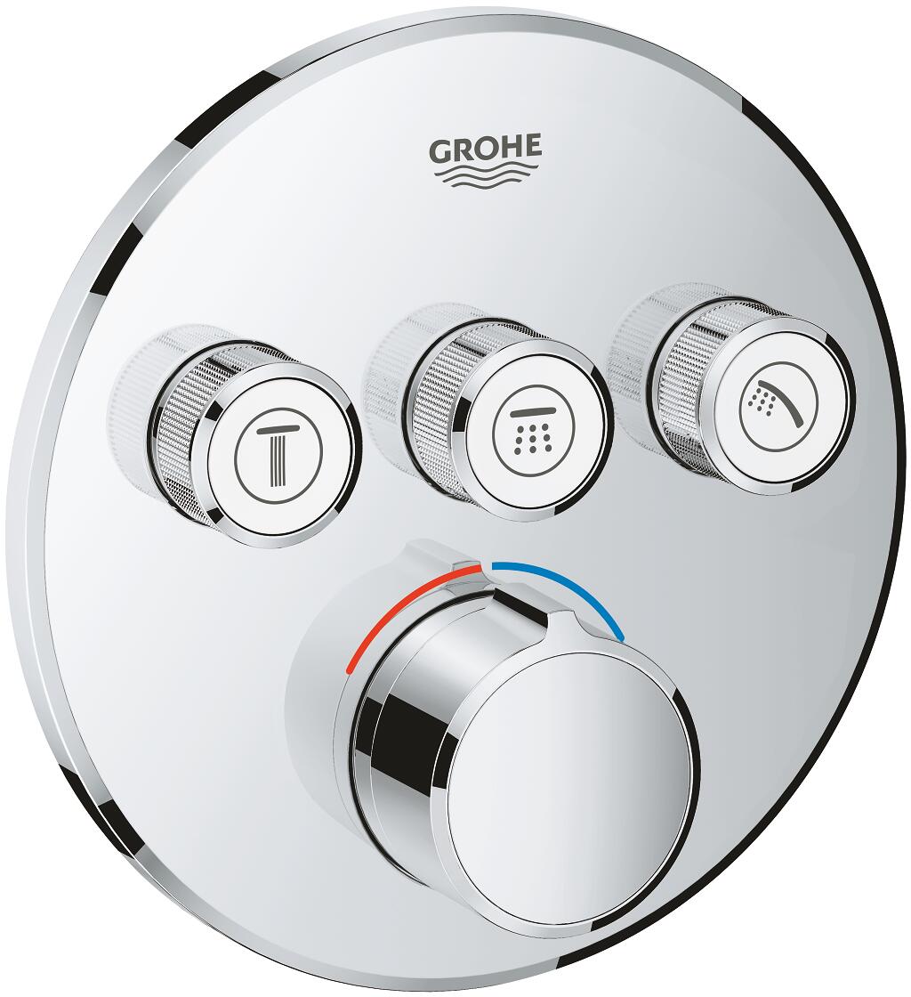 GROHE SmartControl Unterputzmischer mit 3 Absperrventilen, chrom (29146000)