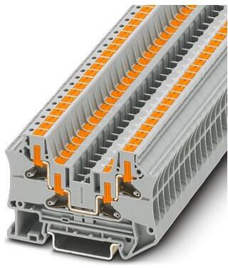 Phoenix Contact PTV 4-Quattro Durchgangsklemme, 1000V, 0,2-6mm², 32A, grau (1088734)