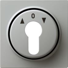 Abdeckung für Schlüsselschalter 2polig und Schlüsseltaster 1polig, S-color, Grau, Gira 066442