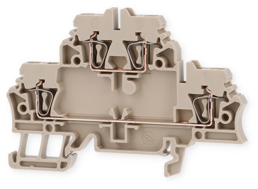 Weidmüller ZDK 2.5 Doppelklemme, beige (1674300000)