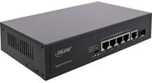 InLine PoE+ Gigabit Netzwerk Switch 5 Port (4x PoE+), 1xSFP, 1Gb/s, Desktop (32305R)